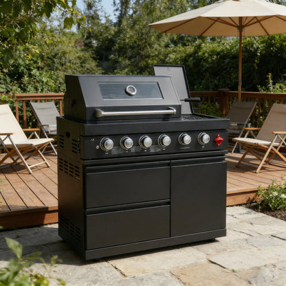 46-Inch Deluxe Stainless Steel Gas Outdoor Kitchen Barbecue Grill
